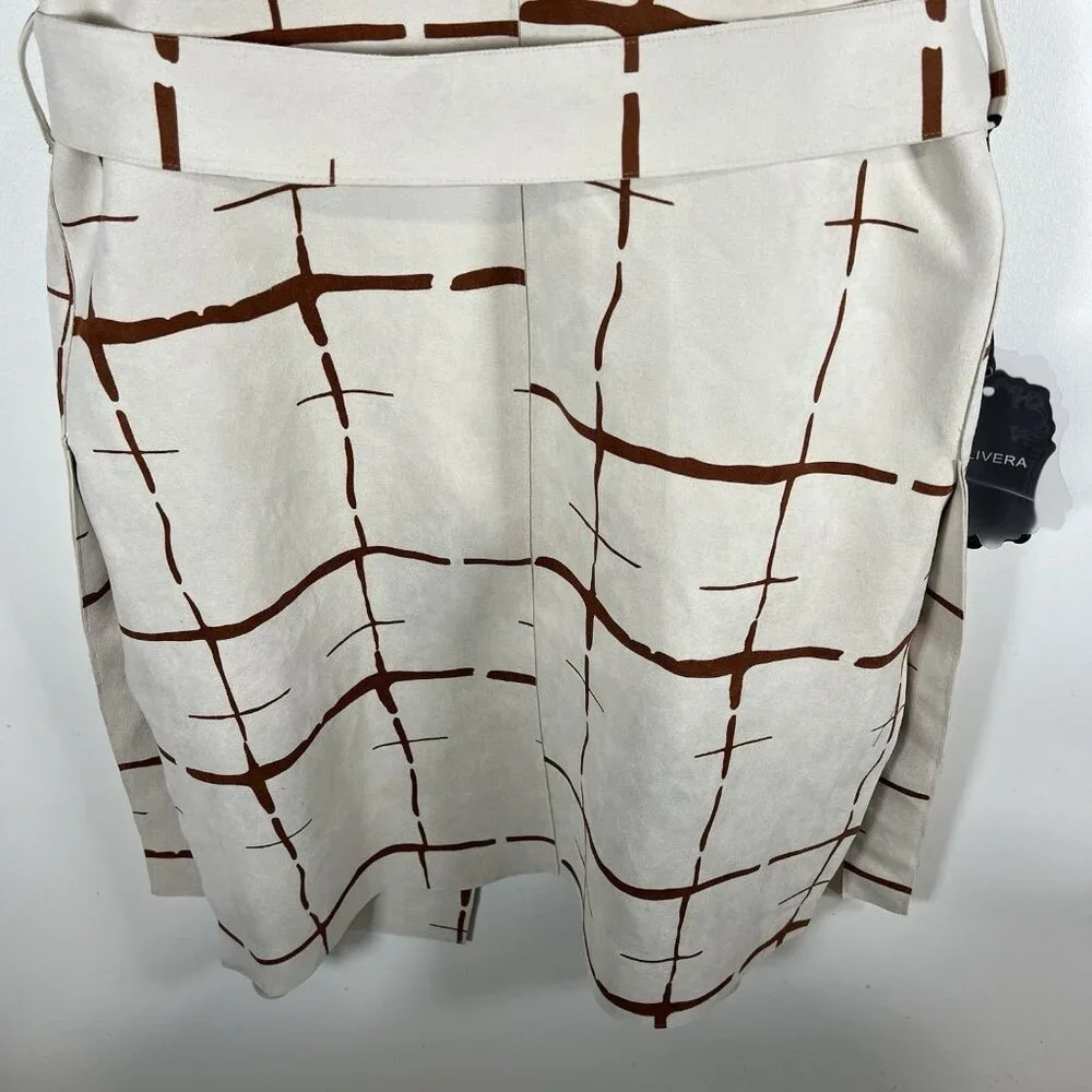 Bellivera Faux Suede Sleeveless Jacket With Belt NWT‎ Womens Size XS